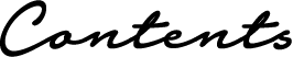 Contents