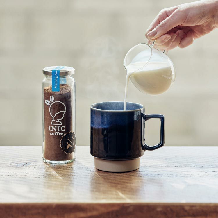 INIC coffee Morning Aroma 2種セット INIC coffee モーニングアロマ カフェオレ コーヒー瓶 14～28杯分