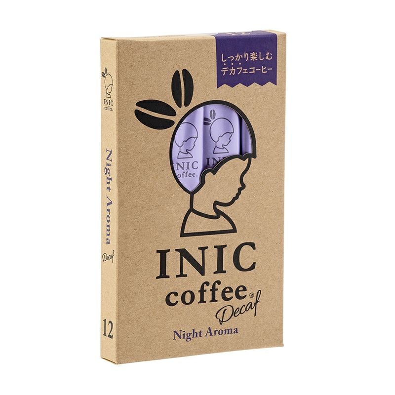 INIC coffee ナイトアロマ デカフェ スティックコーヒー 12本入り