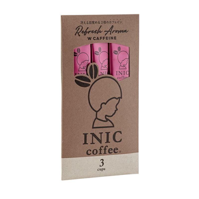 INIC coffee リフレッシュアロマ Wカフェイン スティックコーヒー 3本入り