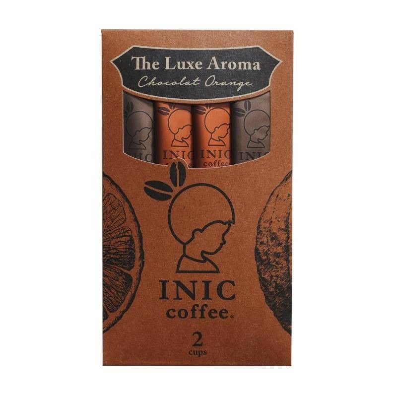 イニックコーヒー ショコラオランジュ2カップスのパッケージ正面写真