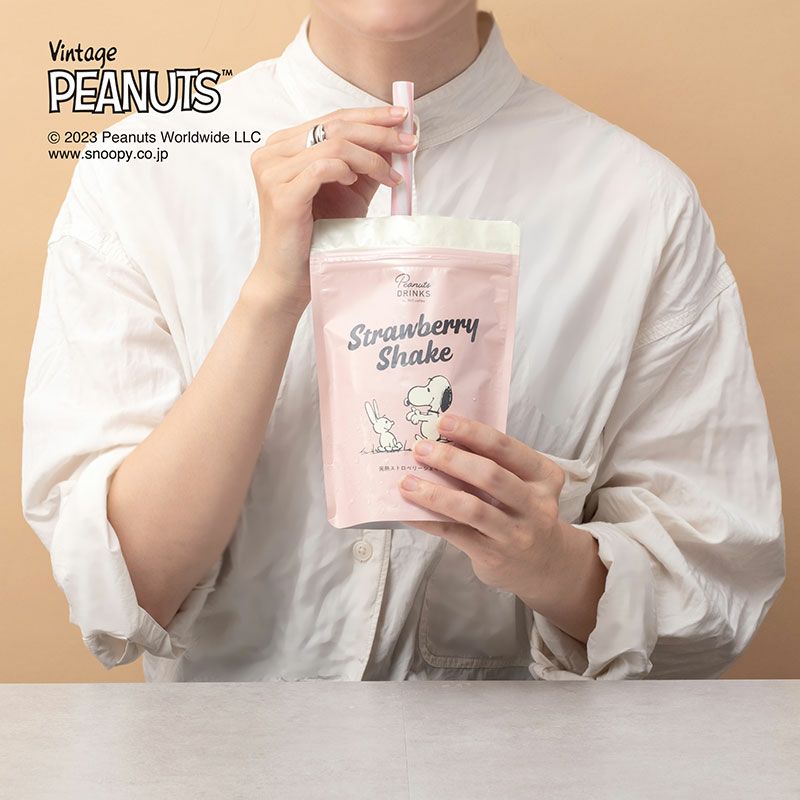 シェイク　ストロベリー PEANUTS DRINKS シェイク ストロベリー