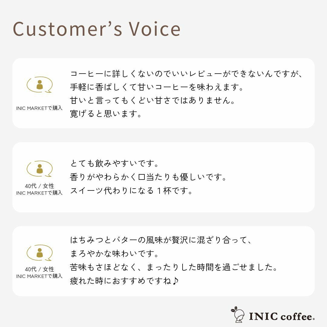 ハニーバターコーヒーのユーザーレビュー・口コミ