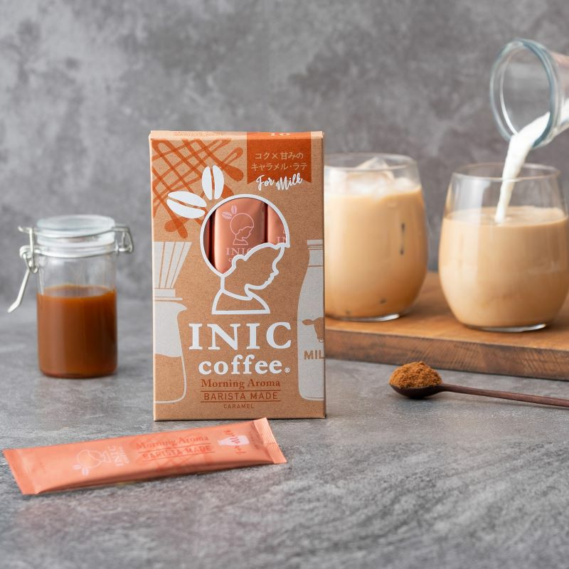 INIC coffee モーニングアロマ バリスタメイド キャラメル カフェラテ