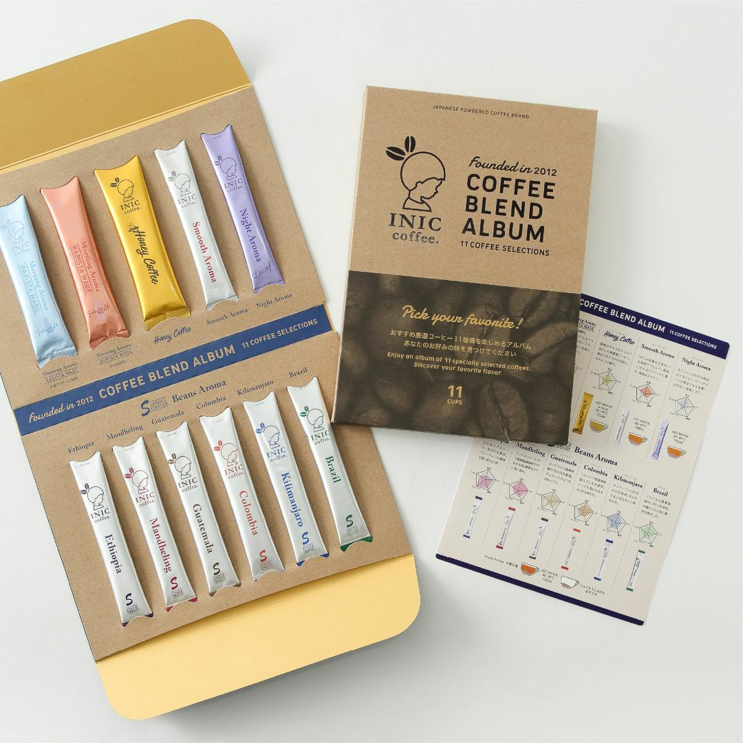 COFFEE BLEND ALBUM 11種アソート INIC coffee 公式通販サイト